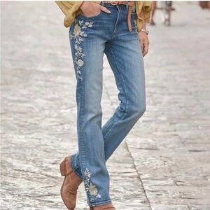 Driftwood Sundance Marion Kelly Bootcut Embroidered Jeans size 30 x 31